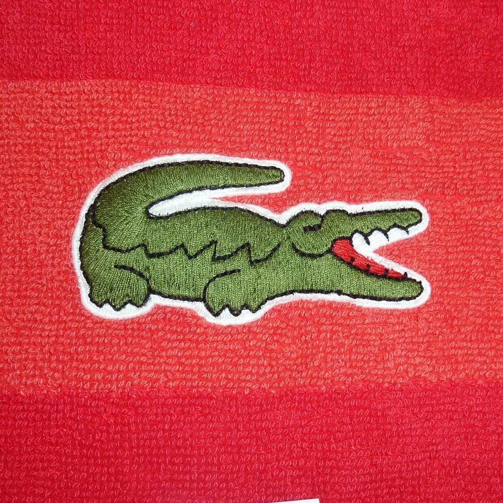 NWT Lacoste Bath Towel With Alligator Logo 30